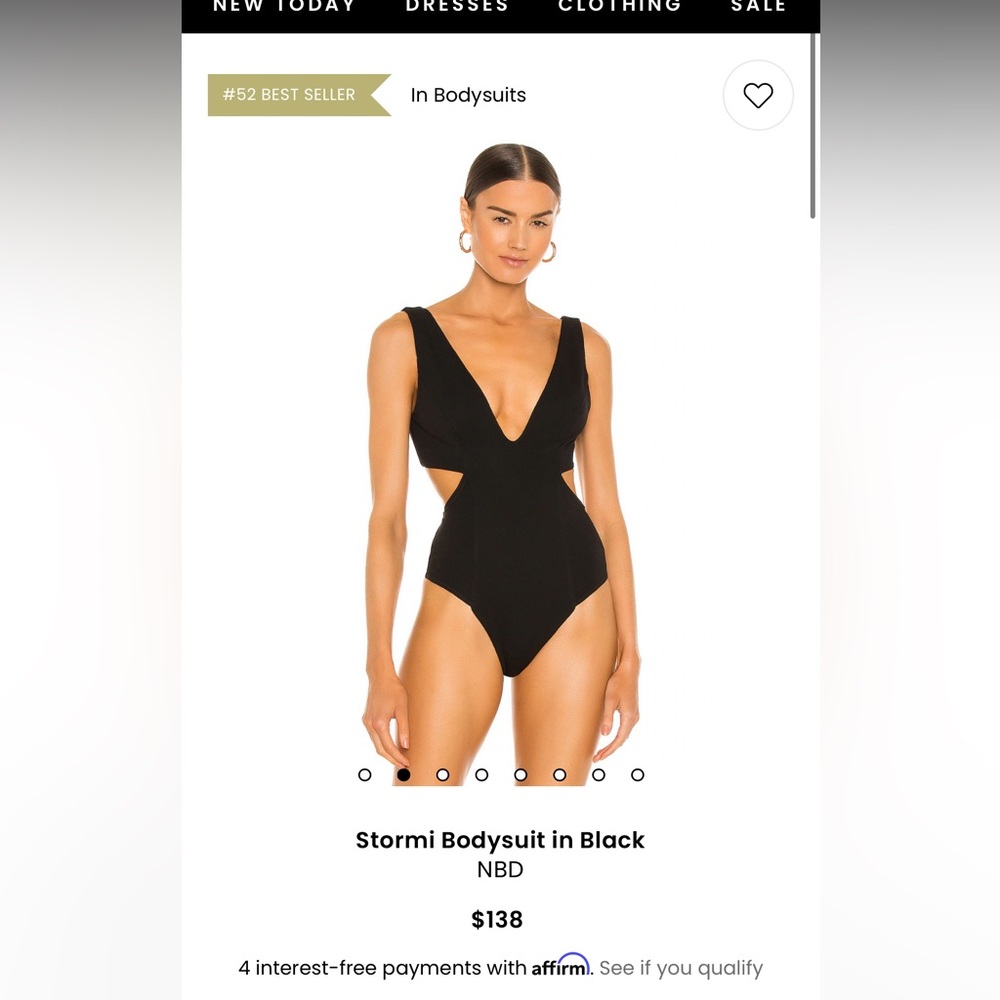NBD Stormi Bodysuit in Tan - Size Small